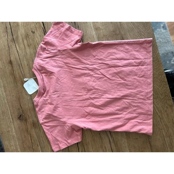 Birthday seventh Seven 7th birthday girls shirt small pink peach tee tshirt top - Picture 5 of 9